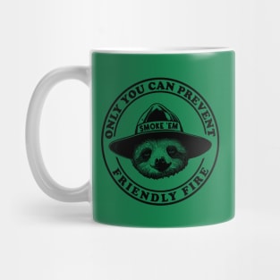 Friendly Fire Smoke Em Sloth Mug